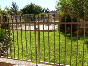 Gated patio off master Bedroom 3