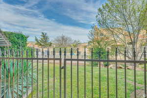 Gated patio off master bedroom 2