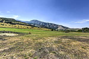 Mountain view featuring a rural view