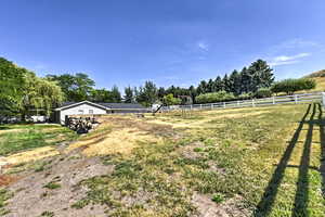 View of yard featuring a rural view