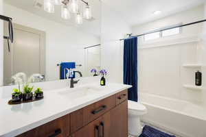 Bathroom 2 Upstairs (Virtually Staged)