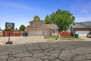 View of front of house featuring a garage