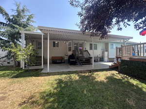 rear view/covered patio