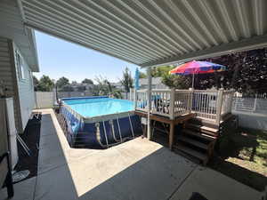 covered patio/backyard