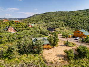 Birds eye view of property