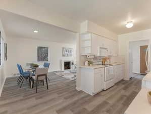 Dining area off the kitchen - new flooring