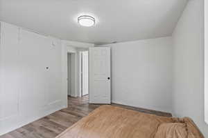 Spare room featuring light hardwood / wood-style flooring