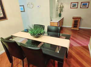 Dining room featuring hardwood / wood-style floors