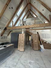 Attic featuring a skylight