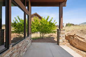 View of patio