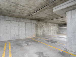 Parking stall #37. Carwash area in garage.