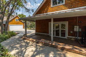 Patio Exterior space featuring french doors