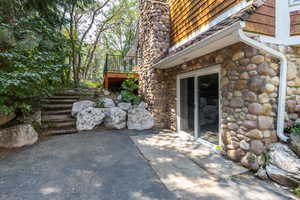 View of patio / terrace featuring a wooden deck