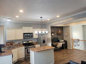 Open kitchen area with ample space