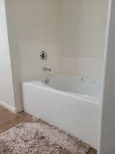 Full Main Bathroom with walk in shower and separate bath.