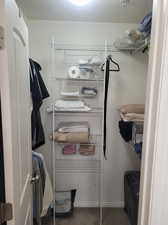 Walk in closet in Main Bedroom