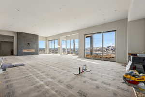 View of unfurnished living room