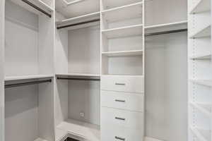 View of spacious closet