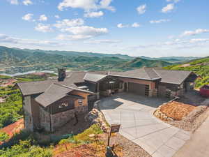 View of mountain background
