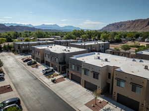 Bird's eye view featuring a mountain view