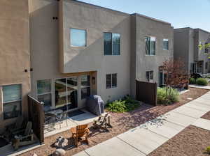 Exterior space with a patio area