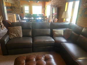 Living area with plenty of natural light