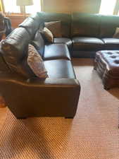 Carpeted living area featuring healthy amount of natural light