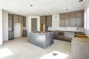 Kitchen with a kitchen island