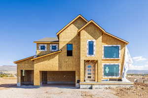 Property under construction with a mountain view