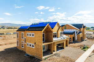 Exterior space with a mountain view