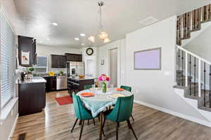 Nice dining area with beautiful LVP flooring