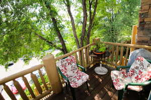 View from the balcony at the front of the home