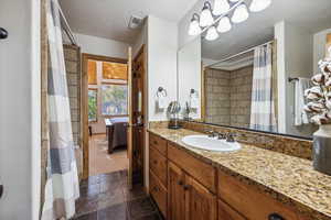 Master bathroom on the main level