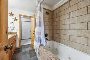 Master bathroom on the main level