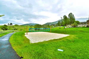 Community Volleyball court with beautiful mountain views