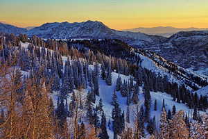 Stunning winter mountain views