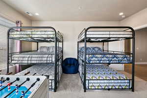 Bedroom featuring light hardwood / wood-style floors