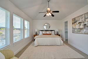 Master Bedroom with 3 windows, private bathroom and walk in closet