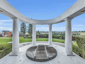 View of patio hot tub