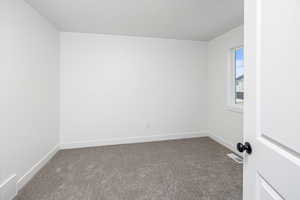 View of carpeted empty room