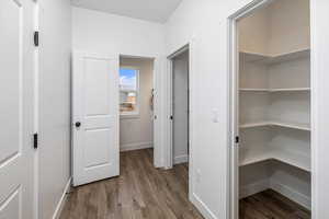 Interior space with wood-type flooring