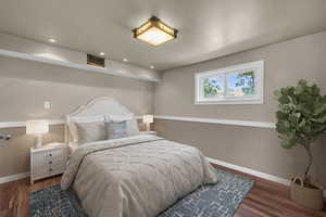 Bedroom featuring hardwood / wood-style floors