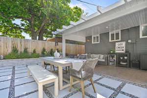 View of patio / terrace with an outdoor living space