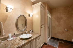 Lower level bathroom