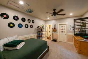 Lower level bedroom with en suite bathroom