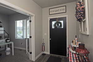 Entryway with open area.