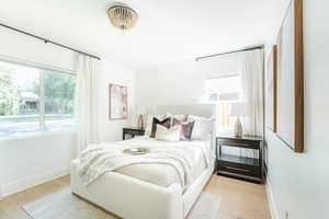 Bedroom featuring light hardwood / wood-style flooring