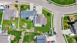 Birds eye view of property