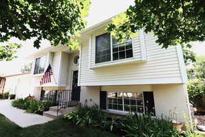 View of split foyer home