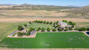 Bird's eye view with a mountain view and a rural view